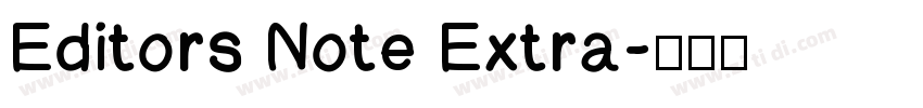 Editors Note Extra字体转换